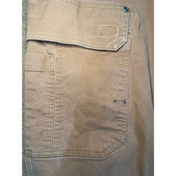 Duluth Trading Mens Flex Fire Hose Cargo Work‎ Pants Brown Size 50X34 Carpenter - Picture 8 of 8